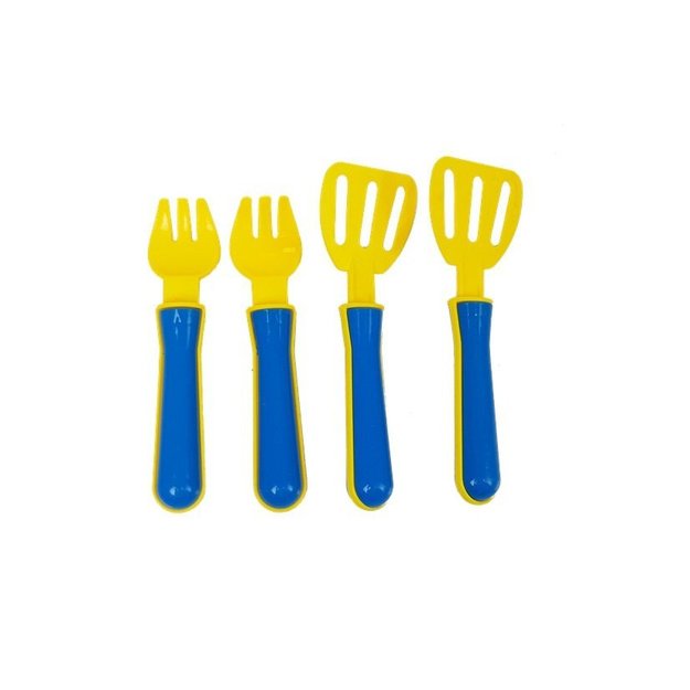 PLASTIKINIŲ INDŲ RINKINYS MAŽAJAM VIRTUVĖS ŠEFUI 8