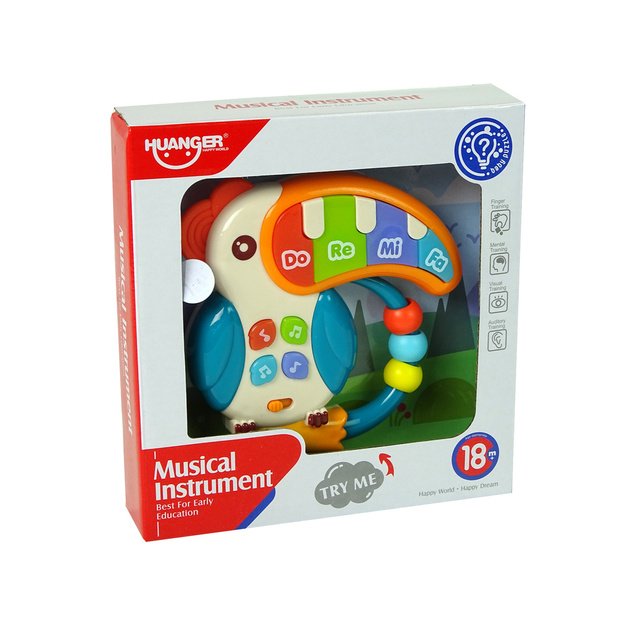 Muzikinis Pianino Papūgos garsai Šviesos karoliukai 2