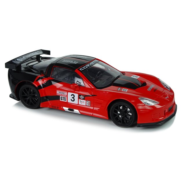Lenktyninis sportinis automobilis R/C 1:18 Corvette C6.R Red 2.4 G Lights 4