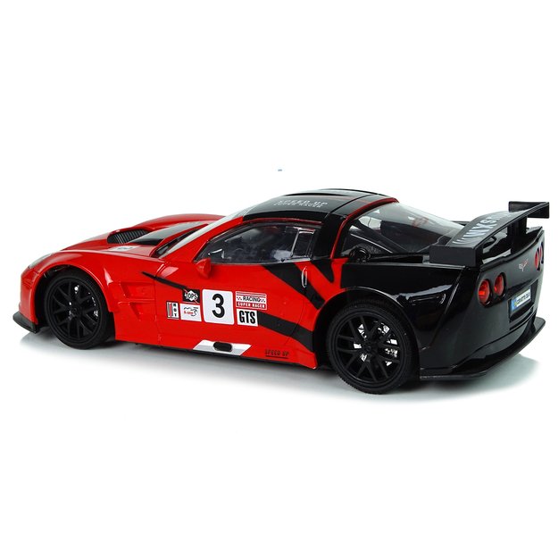 Lenktyninis sportinis automobilis R/C 1:18 Corvette C6.R Red 2.4 G Lights 5