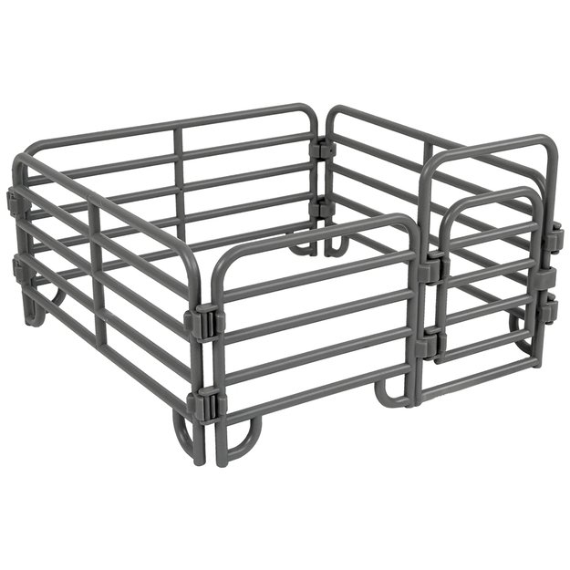 Keturių asilų fermerių tvoros figūrėlių rinkinys Pilka 2