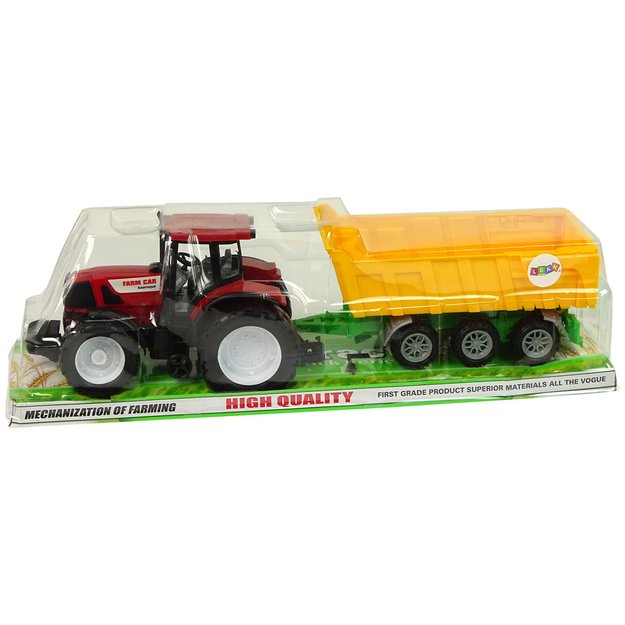 Tractor Red Tipper Truck Yellow Tractor 50 cm