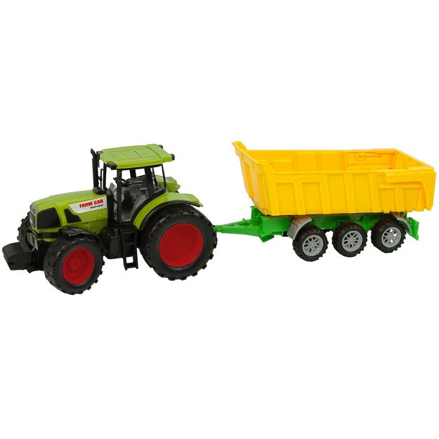 Tractor Red Tipper Truck Yellow Tractor 50 cm