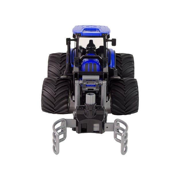Remote-controlled tractor with grab handle Blue