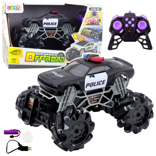 RC Police Off-Road Car with Lights and Smoke Effect 1:16