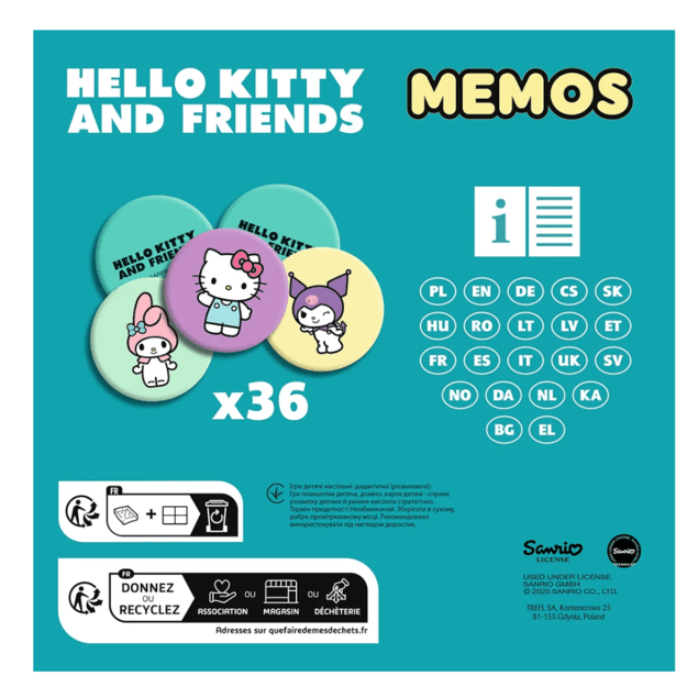 Children’s Game Memos Hello Kitty Trefl 02898 3
