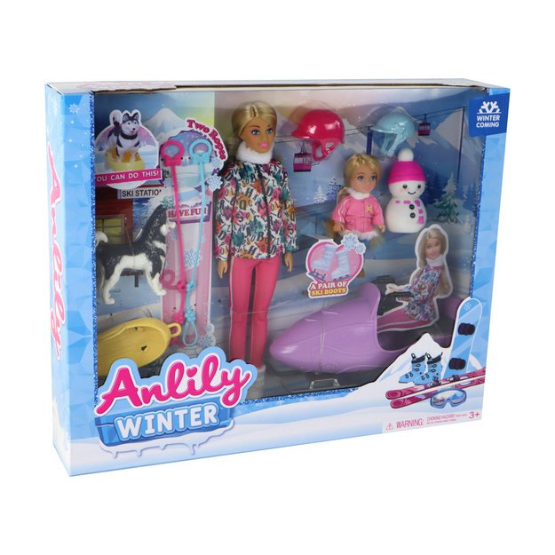 Anlily Vaikų lėlės čiuožyklės Žiemos sportas 8