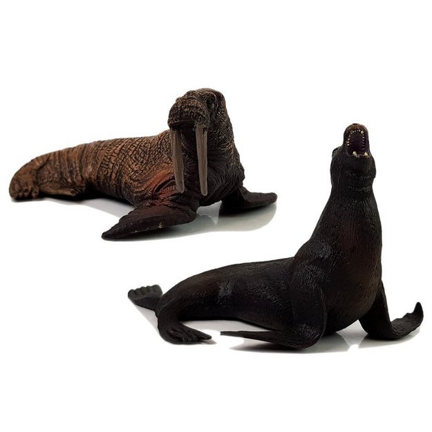 Figurki Edukacyjne Morskie Zwierzęta 8 Elementów Rekiny Foka Delfin Mors Żółw 2