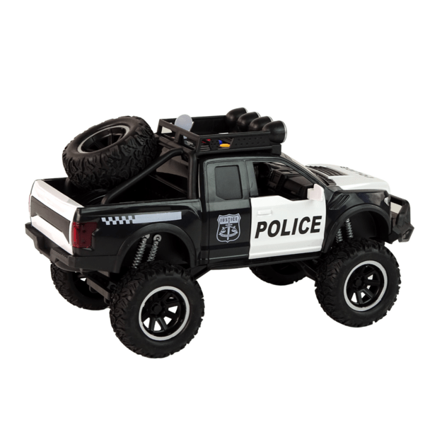 visureigių Raptor policijos atidarymo durų garso šviesa