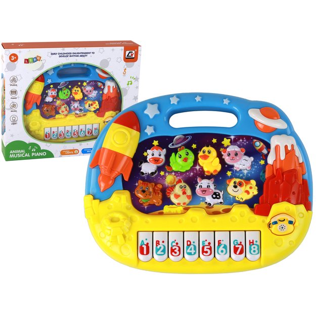 Edukacinis fortepijono mokymasis anglų kalba Organai Gyvūnai Erdvė