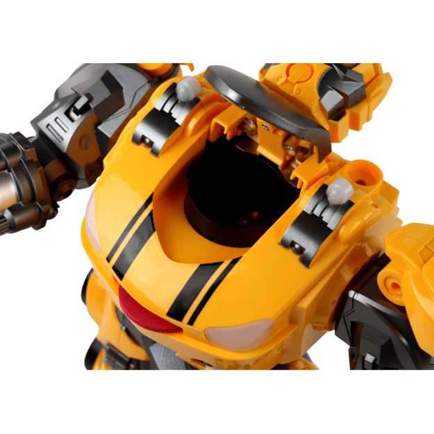 Didelis robotas Nuotoliniu būdu valdomas R/C geltonos spalvos garso šviesa 2