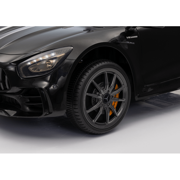 Mercedes GTR elektromobilis vaikams – juodas 10
