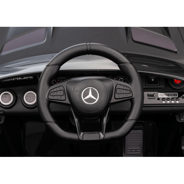 Mercedes GTR elektromobilis vaikams – juodas 11