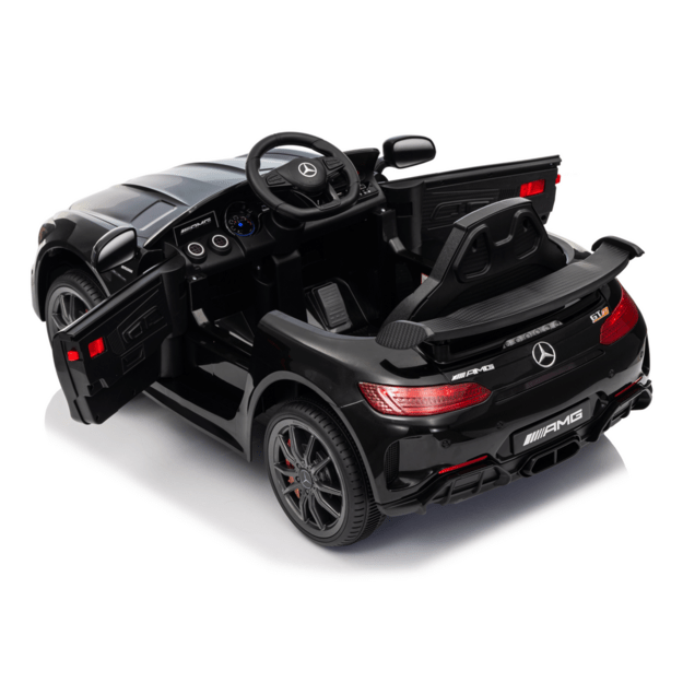 Mercedes GTR elektromobilis vaikams – juodas 9
