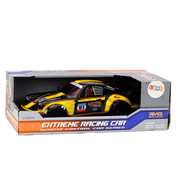 RC nuotolinio valdymo automobilis 1:16 Guminiai ratai Driftas Geltonas 4