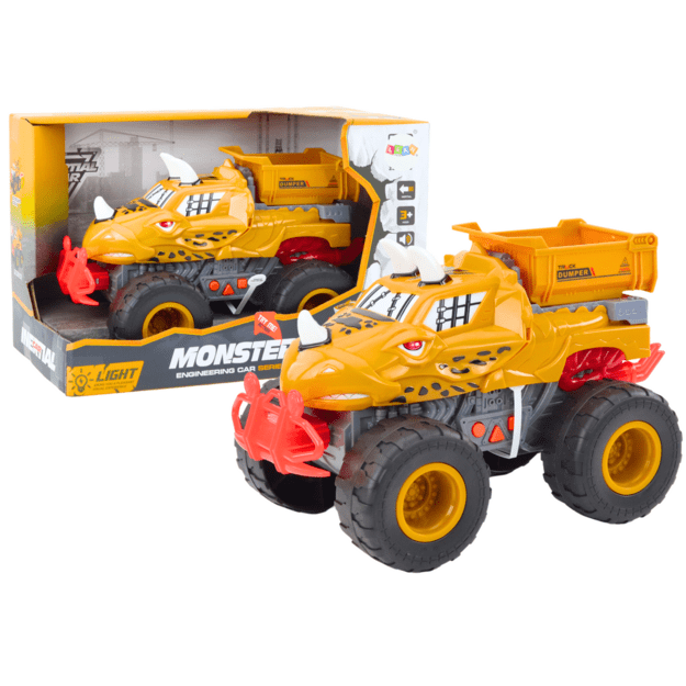 Visureigis Dinozauras Frikcinės pavaros savivartis Oranžinė