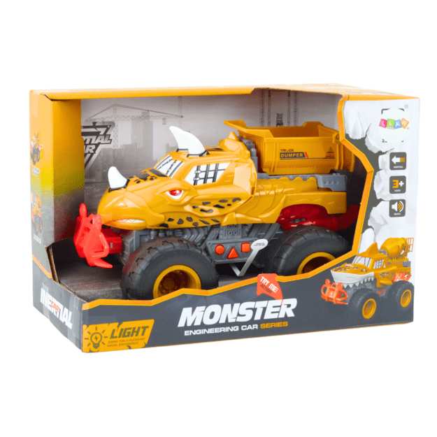 Visureigis Dinozauras Frikcinės pavaros savivartis Oranžinė 6