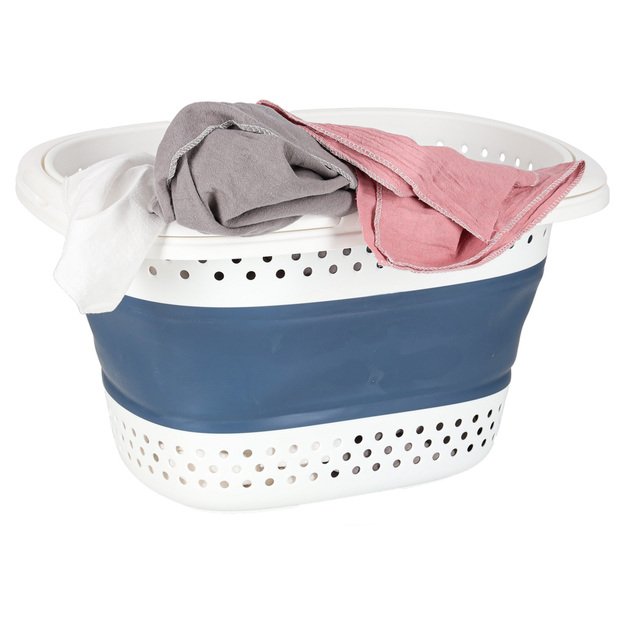 Skalbinių krepšys sulankstomas silikoninis didelis krepšys 32L 8