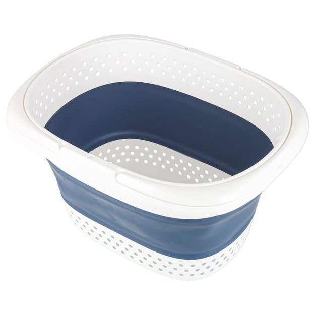 Skalbinių krepšys sulankstomas silikoninis didelis krepšys 32L 3