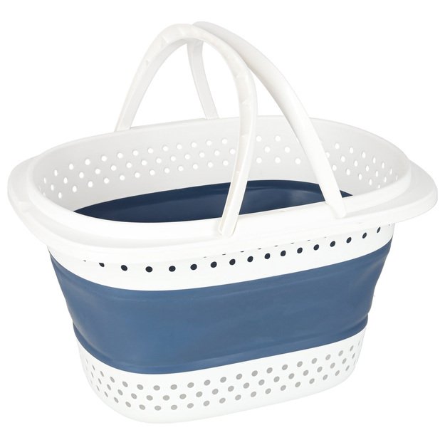 Skalbinių krepšys sulankstomas silikoninis didelis krepšys 32L 1