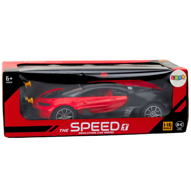 Nuotoliniu būdu valdomas sportinis automobilis raudonas 1:16 RC automobilis 3