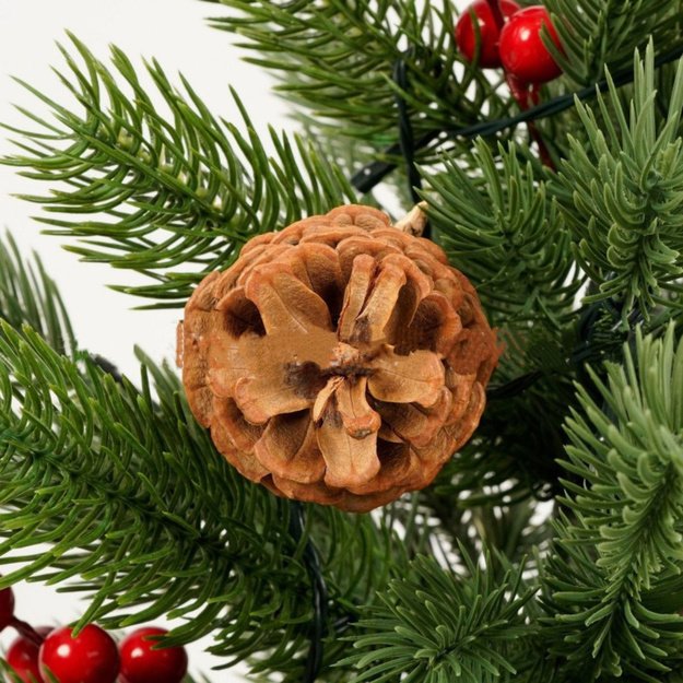 Decorative Christmas Tree, Artificial Red Rowan, LED Lights, 60 x 20 cm 4