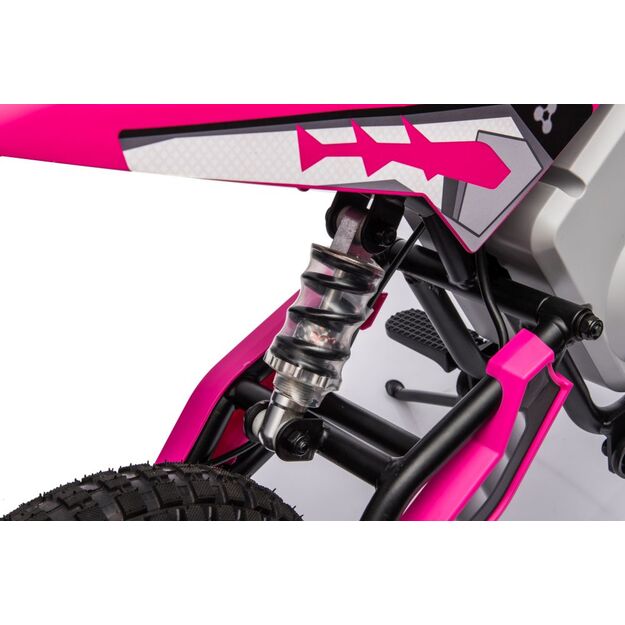 Akumuliatorinis motokroso dviratis A9901 rožinės spalvos 26