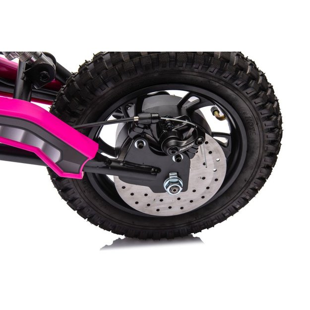 Akumuliatorinis motokroso dviratis A9901 rožinės spalvos 3