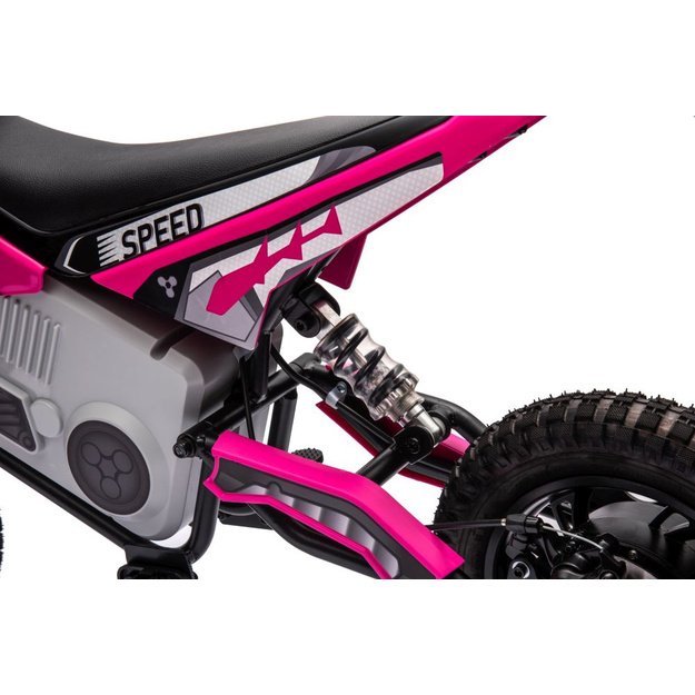 Akumuliatorinis motokroso dviratis A9901 rožinės spalvos 6
