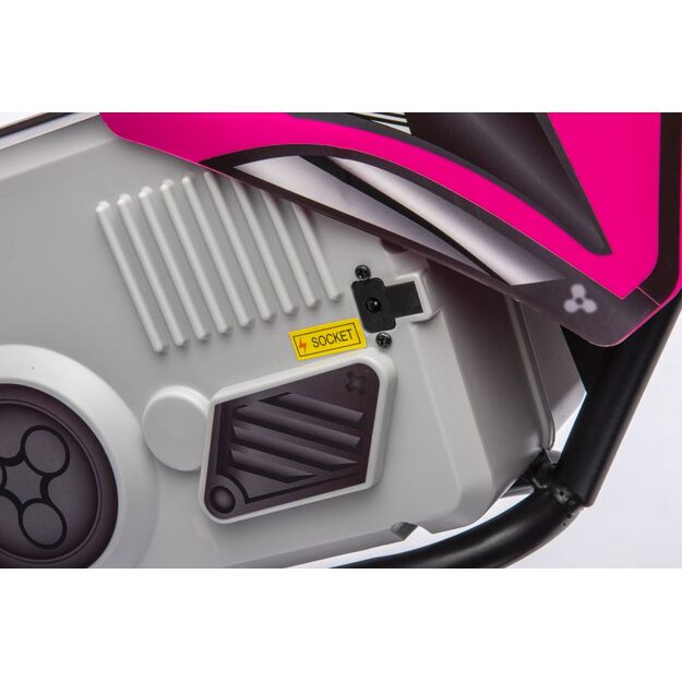 Akumuliatorinis motokroso dviratis A9901 rožinės spalvos 18