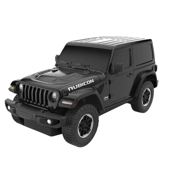 Car R/C 1:24 Remote Controlled JEEP Wrangler JL Rubicon Black