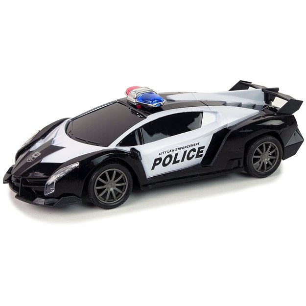 Police Racing Car  Police Vehicle 1:16 LED Lights  Remote-controlled  COLOUR BLACK