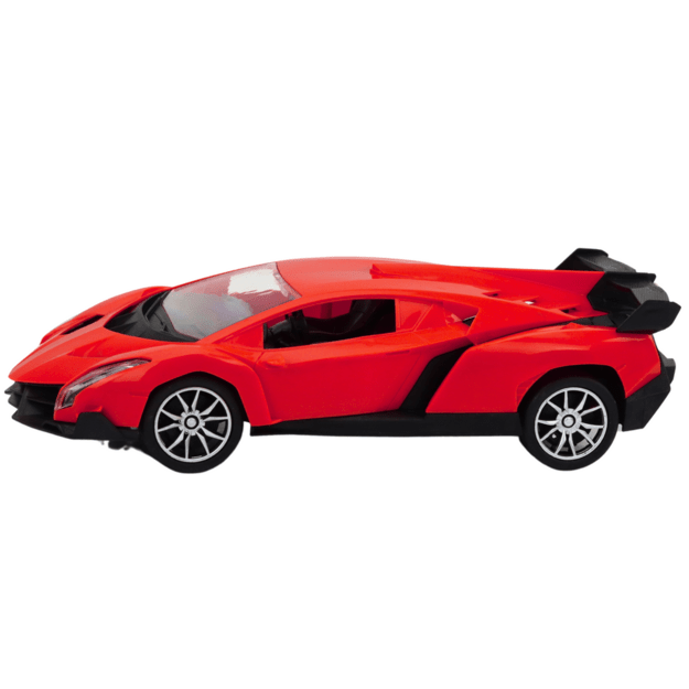 Nuotoliniu būdu valdomas sportinis automobilis raudonas 1:16 RC automobilis