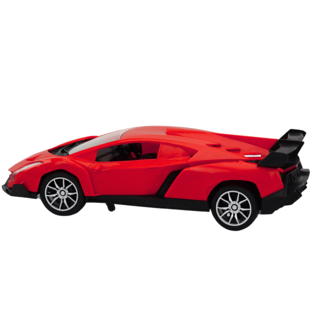 Nuotoliniu būdu valdomas sportinis automobilis raudonas 1:16 RC automobilis