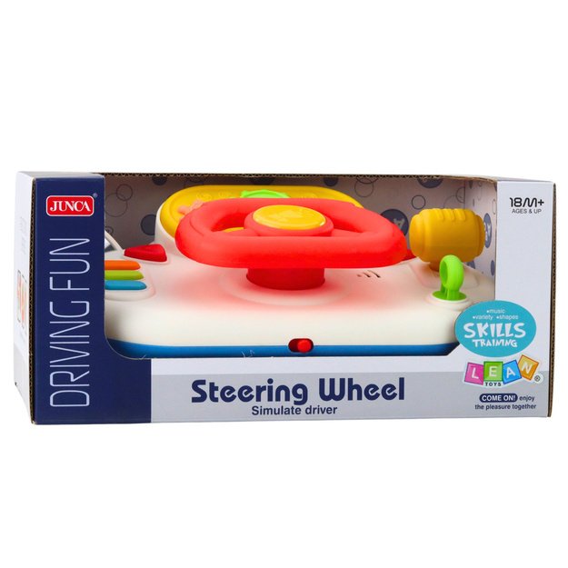 Driving Simulator for Toddlers Interactive Steering Wheel Lights Sounds 5