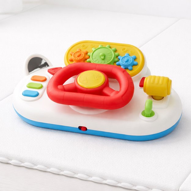 Driving Simulator for Toddlers Interactive Steering Wheel Lights Sounds 2