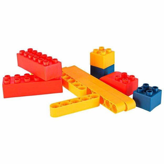 Statybinės kaladėlės, judančios su varikliu 116 vnt. 10