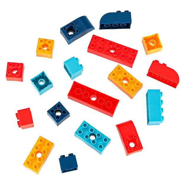 Statybinės kaladėlės, judančios su varikliu 116 vnt. 3