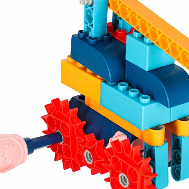 Statybinės kaladėlės, judančios su varikliu 116 vnt. 9