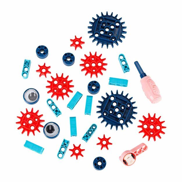 Statybinės kaladėlės, judančios su varikliu 116 vnt. 1