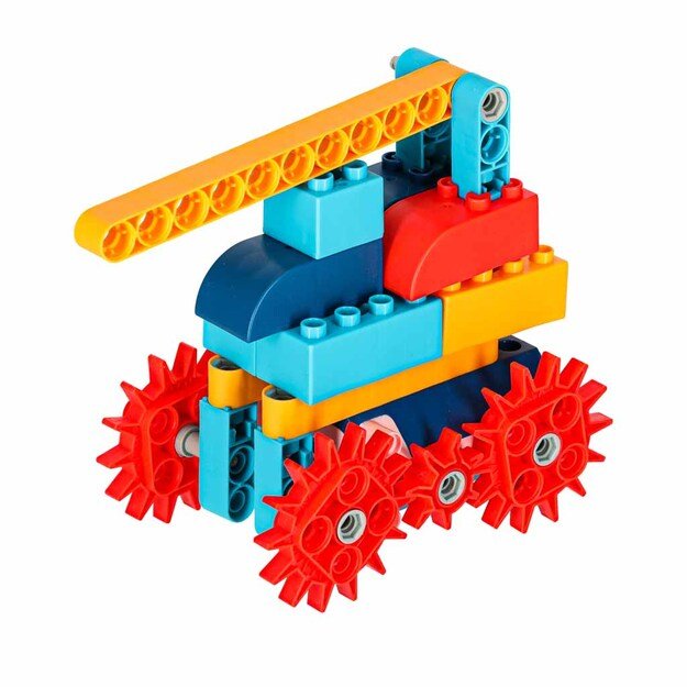 Statybinės kaladėlės, judančios su varikliu 116 vnt. 8