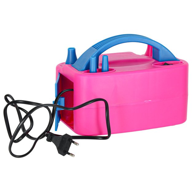 Elektrinis balionų pripūtimo aparatas, stiprus 2 balionams 2 siurbimo antgaliai 6