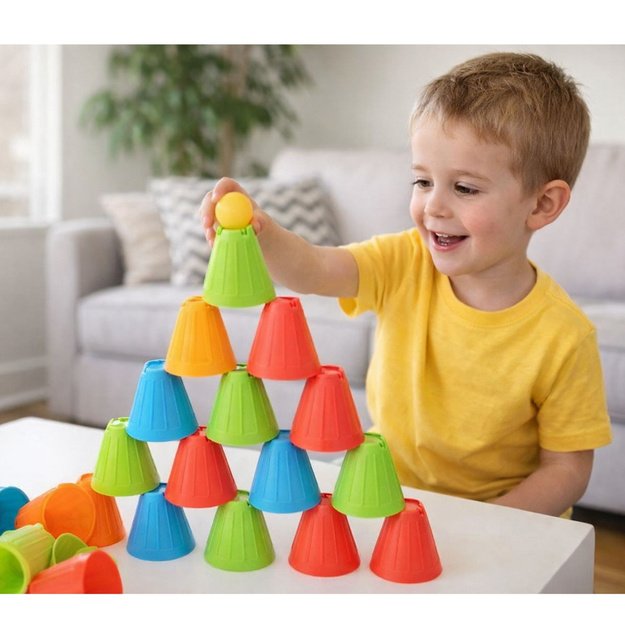 Educational Skill Game Fast Cups 3in1 Balls Cups 38 pcs. 3