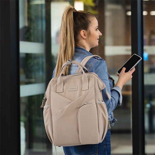 1649/02 BACKPACK FOR MOTHER MODERN STYLE BEIGE 1