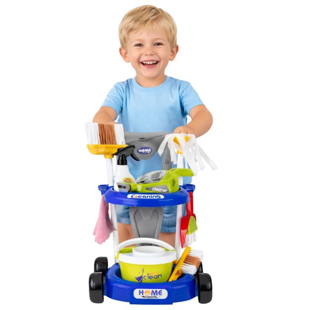 VAIKIŠKAS VALYMO RINKINYS SU INTERAKTYVIU DULKIŲ SIURBLIU (20 DALIŲ) 2