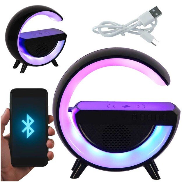 RGB LED įkrovimo šviesos indukcinis radijas 12