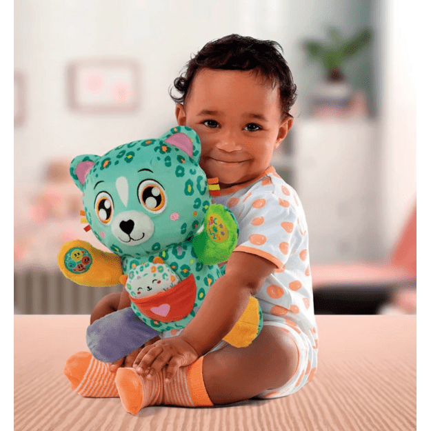 Interaktyvūs saldūs leopardai Rūpestinga mama Čita lenkų kalba Clementoni 50935 4