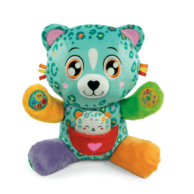 Interaktyvūs saldūs leopardai Rūpestinga mama Čita lenkų kalba Clementoni 50935 1