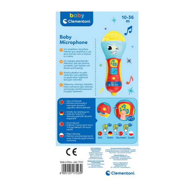 Vaikiškas kalbantis mikrofonas – Clementoni 17523 1