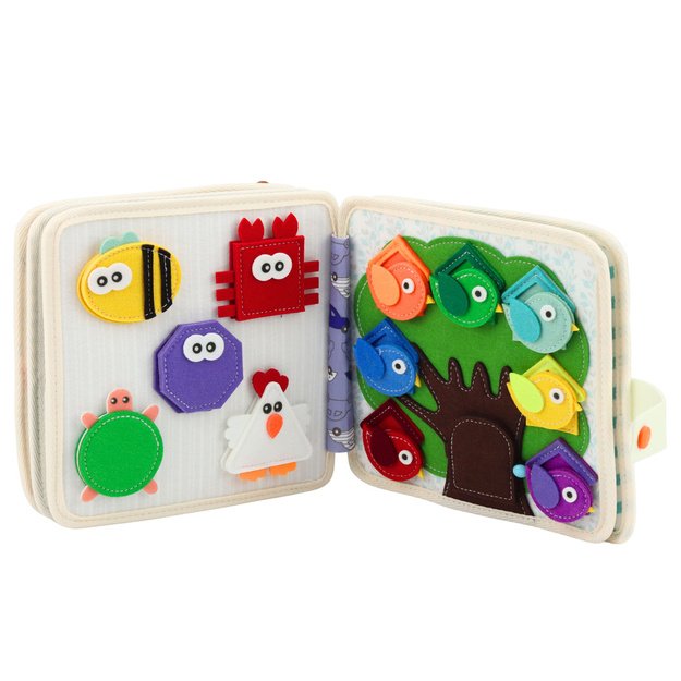 3D Felt Jungle Lion Sensory Educational Book 1